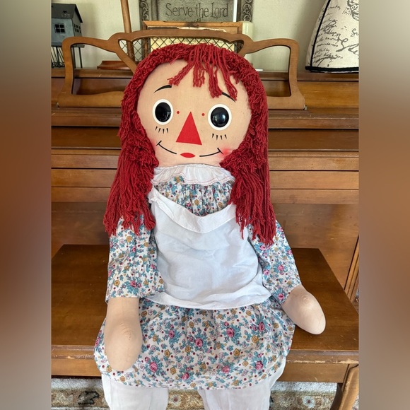 Rare Vintage 1960's XL Annabelle The Original Knickerbocker Raggedy Ann Doll - Picture 7 of 13